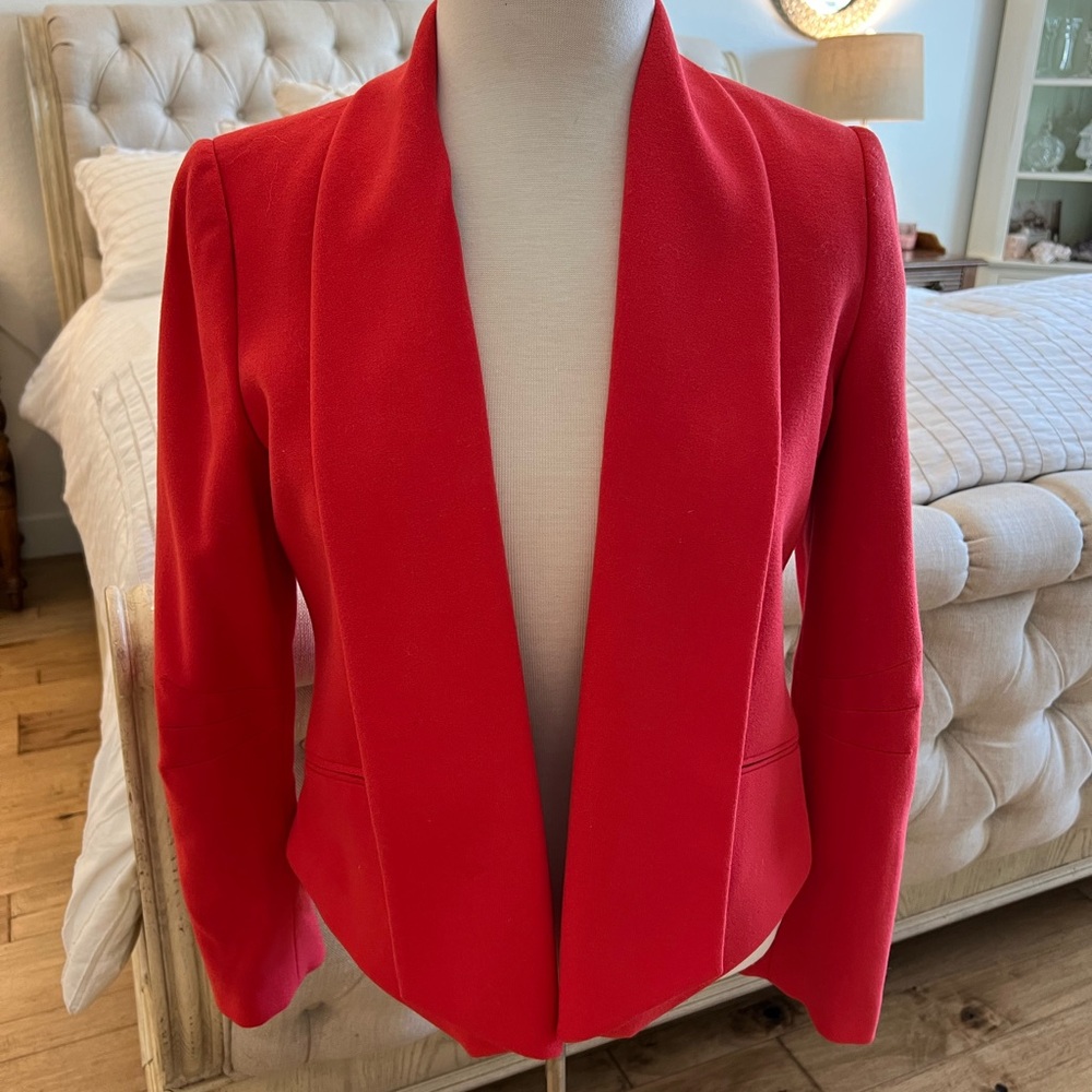 Calvin Klein Collection Vibrant Red Blazer